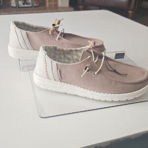 Hey Dude Women's Tan Sneakers